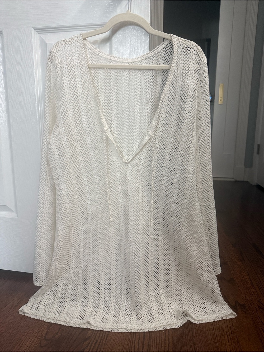 SHOW ME YOUR MUMU - Cream Crochet Swim Coverup